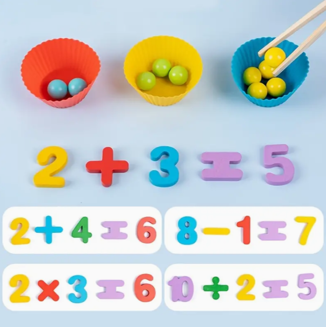 JUEGO DE MATEMATICAS MONTESSORI NIÑOS