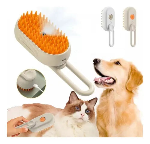 Cepillo de vapor 3 en 1 para gatos - VapoPet™
