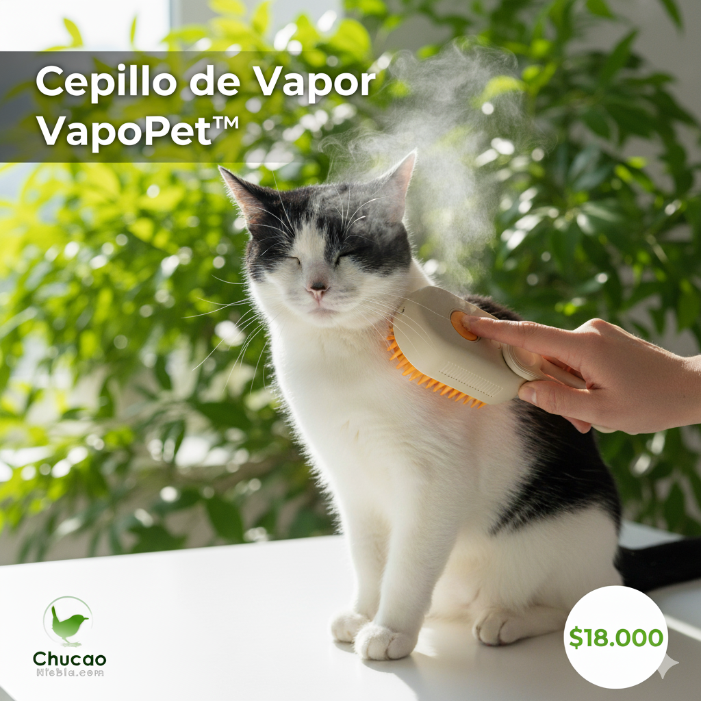 Cepillo de vapor 3 en 1 para gatos - VapoPet™