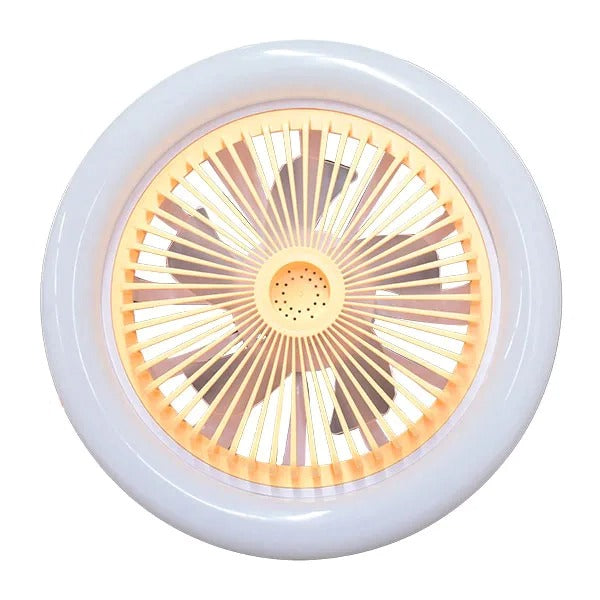 Lámpara De Techo 30w E27 Con Ventilador