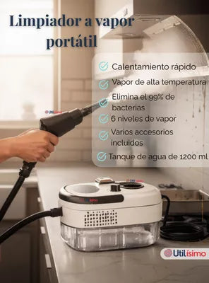 SteamForce™ Limpiador A Vapor Presion 2500w Portatil