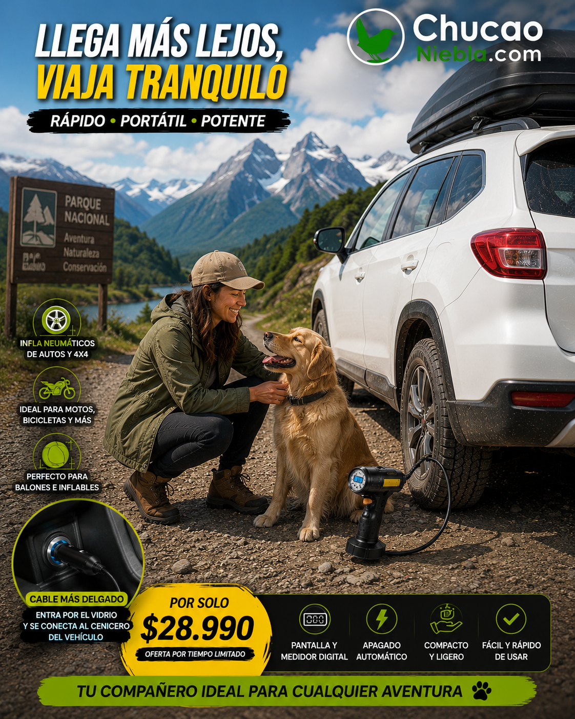 AirMaster Go™ – Compresor Inalámbrico Premium