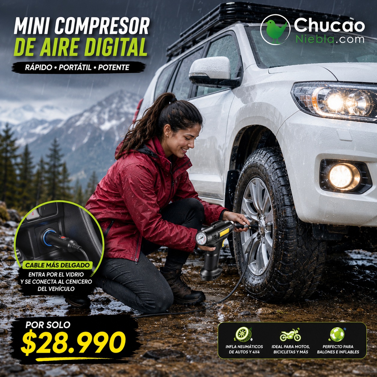 AirMaster Go™ – Compresor Inalámbrico Premium
