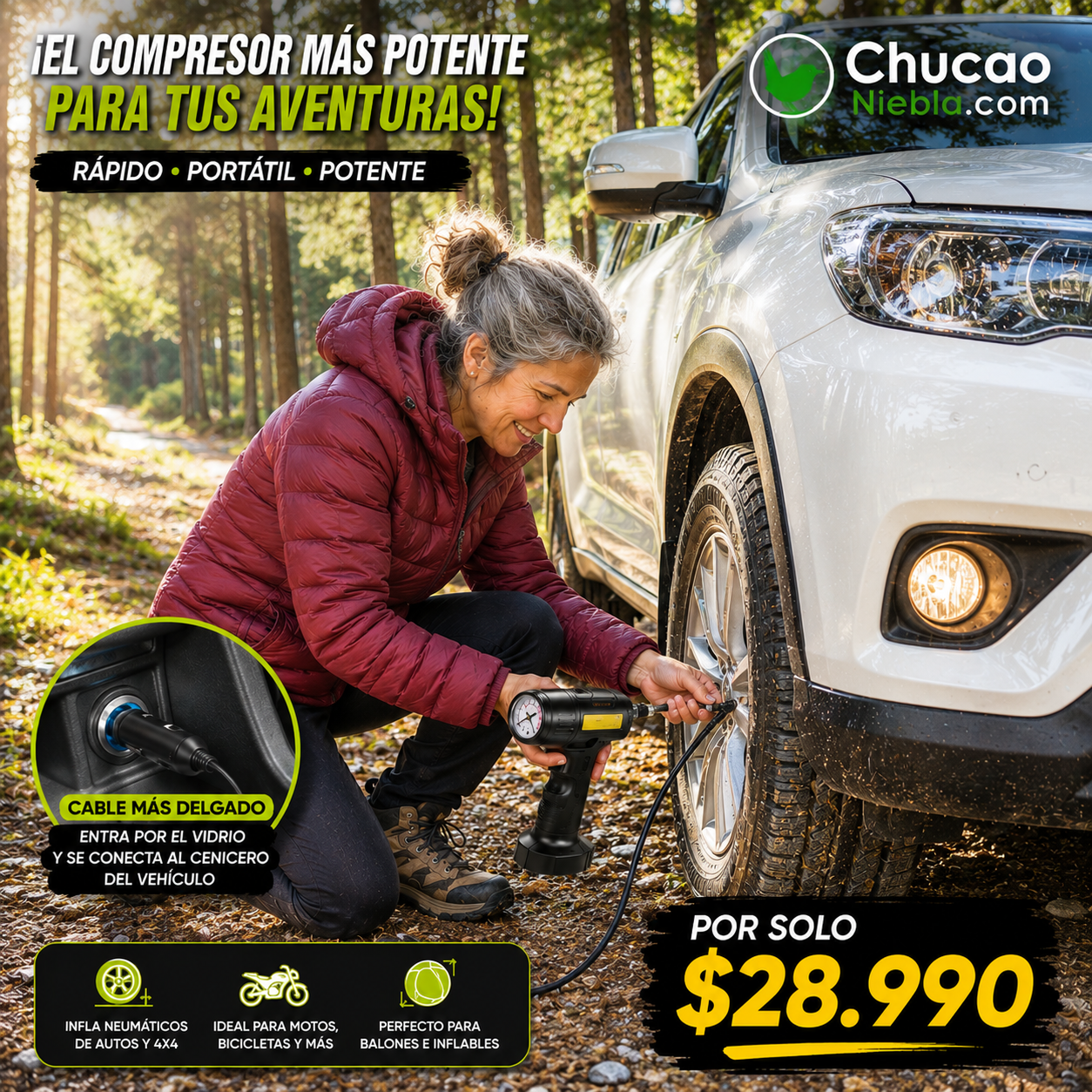 AirMaster Go™ – Compresor Inalámbrico Premium