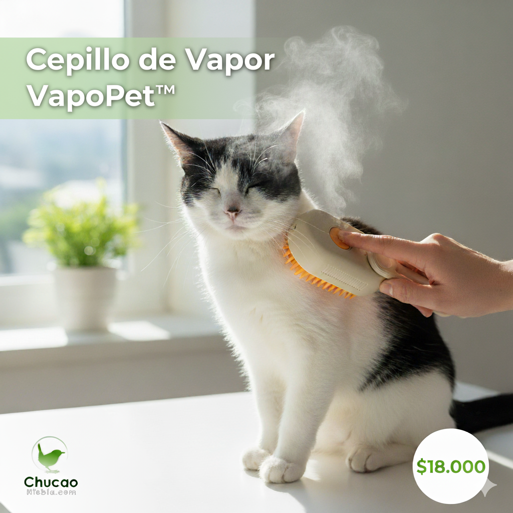 Cepillo de vapor 3 en 1 para gatos - VapoPet™