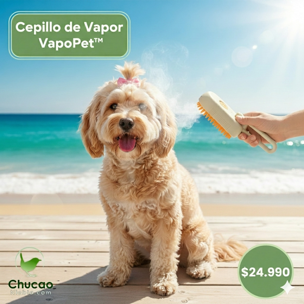 VapoPet™ - Cepillo de Vapor 3 en 1 para Mascotas
