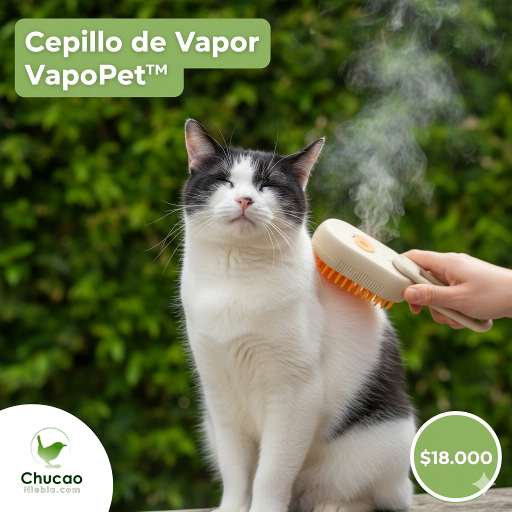 Cepillo de vapor 3 en 1 para gatos - VapoPet™