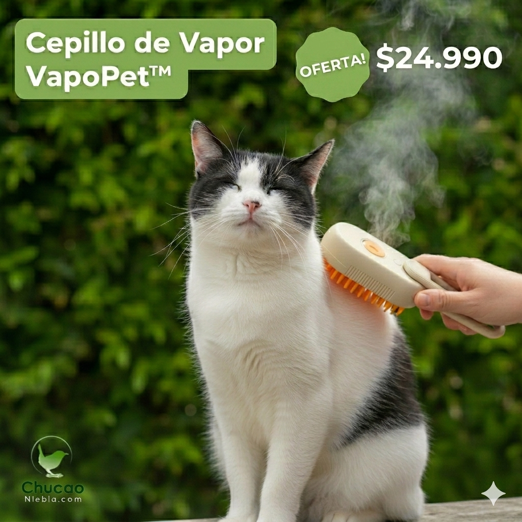 VapoPet™ - Cepillo de Vapor 3 en 1 para Mascotas