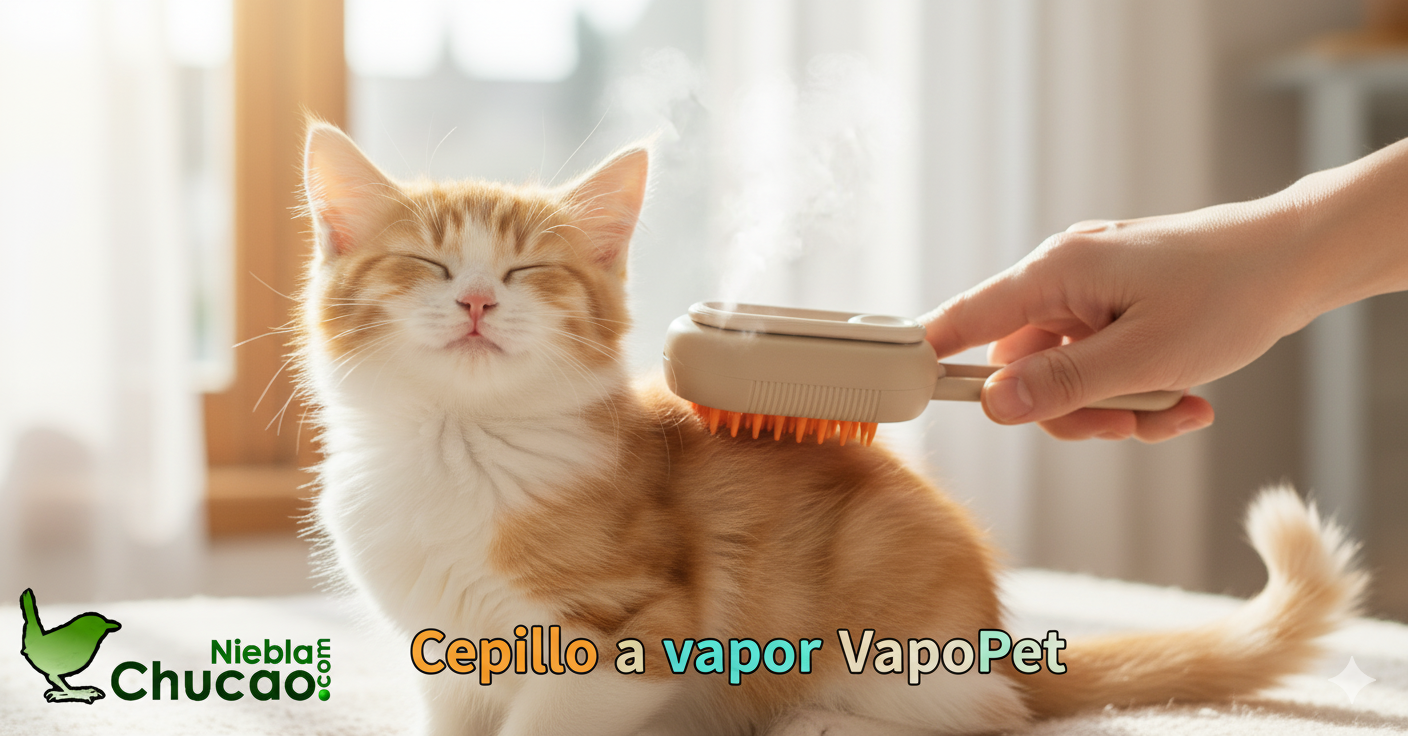 Cepillo de vapor 3 en 1 para gatos - VapoPet™
