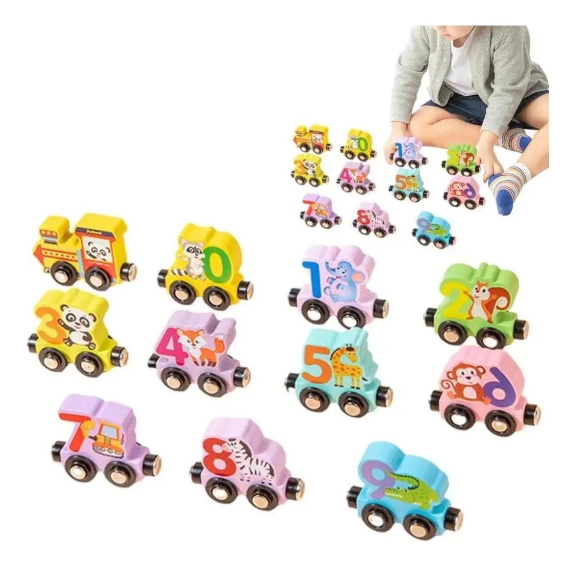 JUEGO DE TREN NÚMEROS MAGNÉTICOS