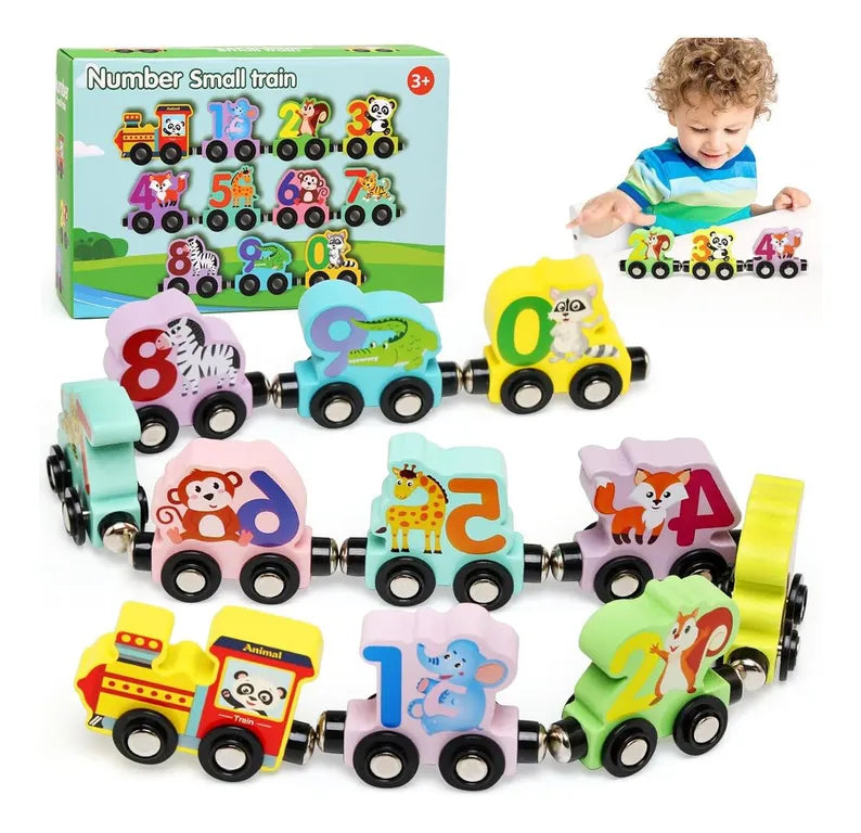 JUEGO DE TREN NÚMEROS MAGNÉTICOS