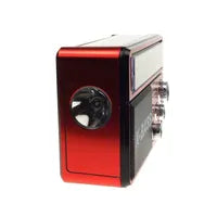 KIT RADIO SOLAR + LINTERNA ROJA EMERGENCIA